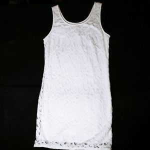 Loft White Lace Dress